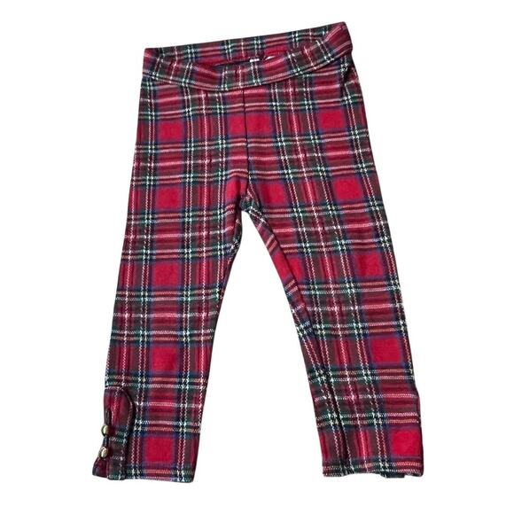 Janie and Jack Plaid Embellished Pants Infant Girls Size 12 -18 months - Picture 1 of 6